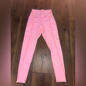 Electric & Rose Pink High-Waisted Leggings